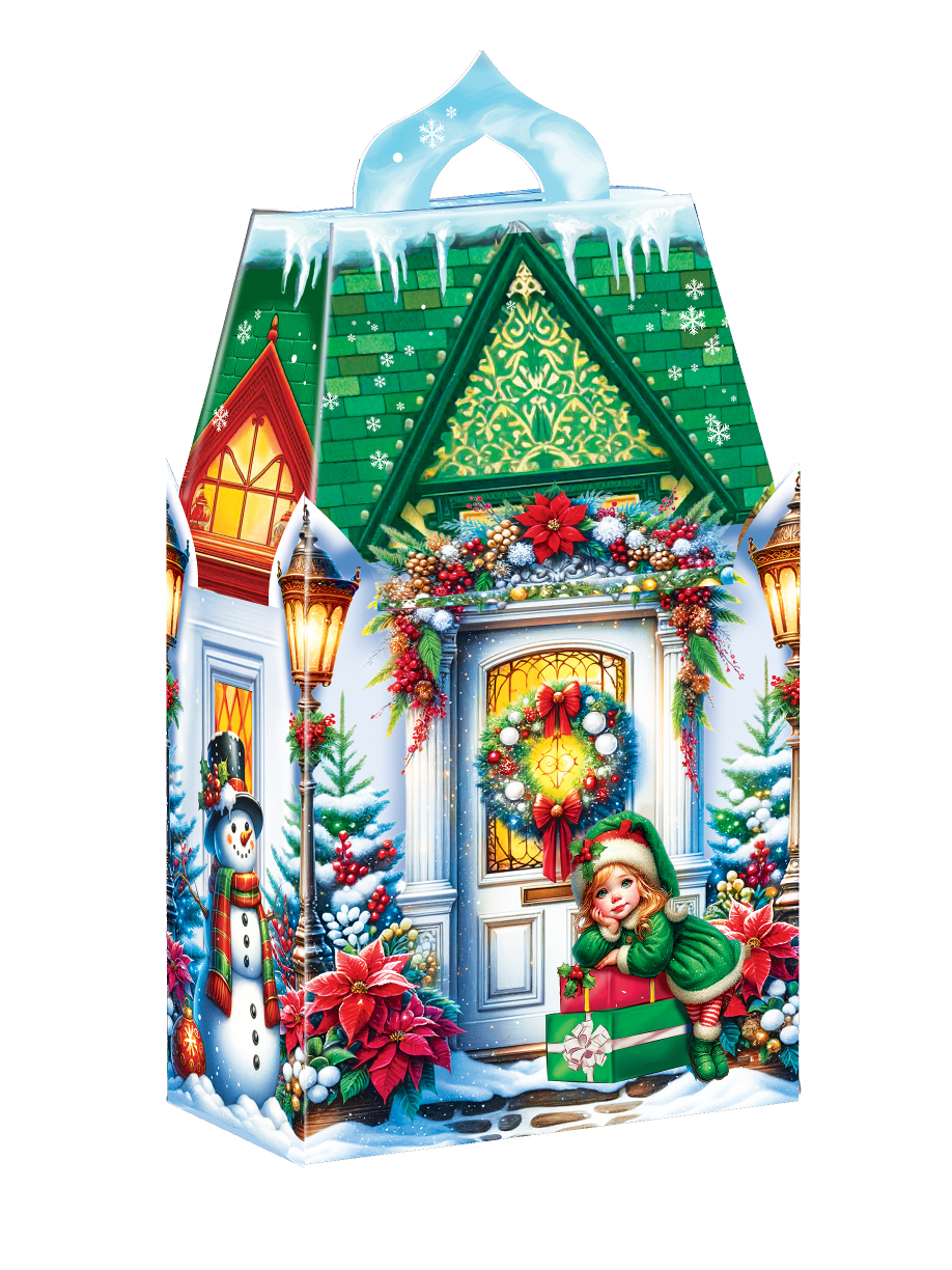 Новорічний подарунок 2026 (набір № 8, 600 гр., картонна упаковка) СОЛОДКІ МИТІ ЖИТТЯ